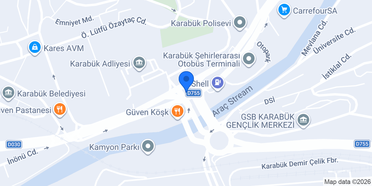 Karabük Taksi Paşa konumu