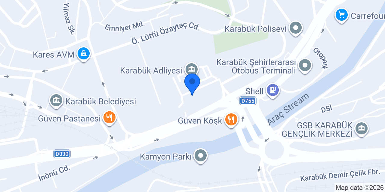 Karabük Aile Danışma Merkezi konumu