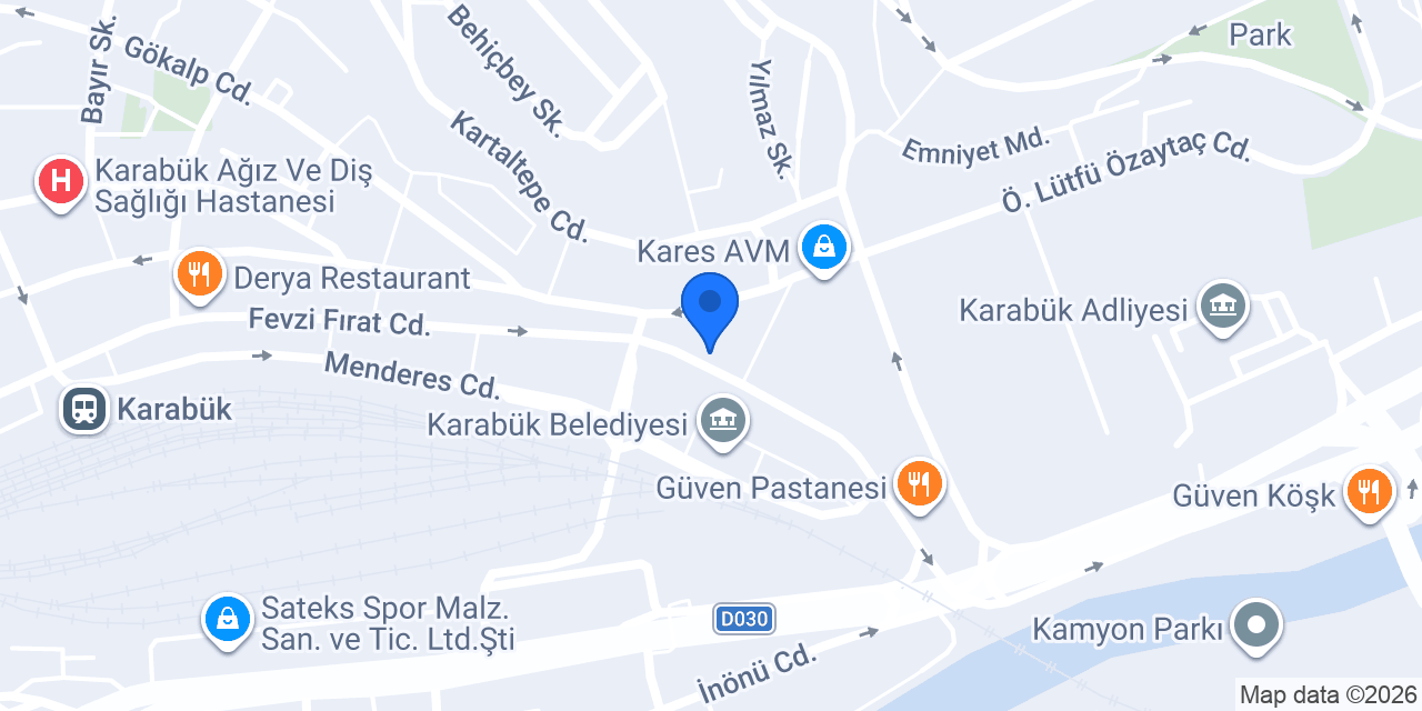 Karabük Deneme Kulübü konumu
