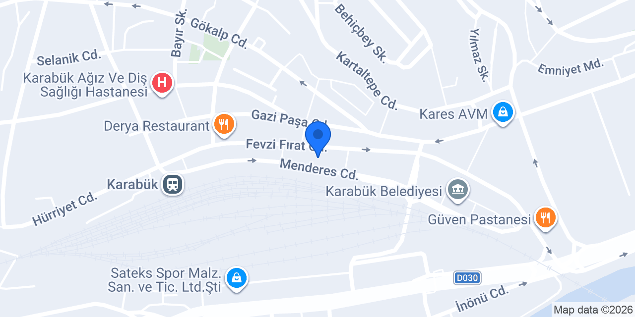 Karabük Otel konumu