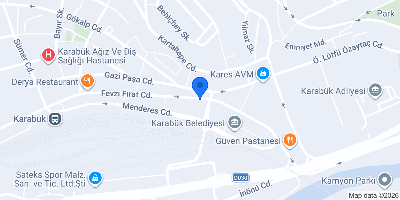 Erçak Temizlik konumu