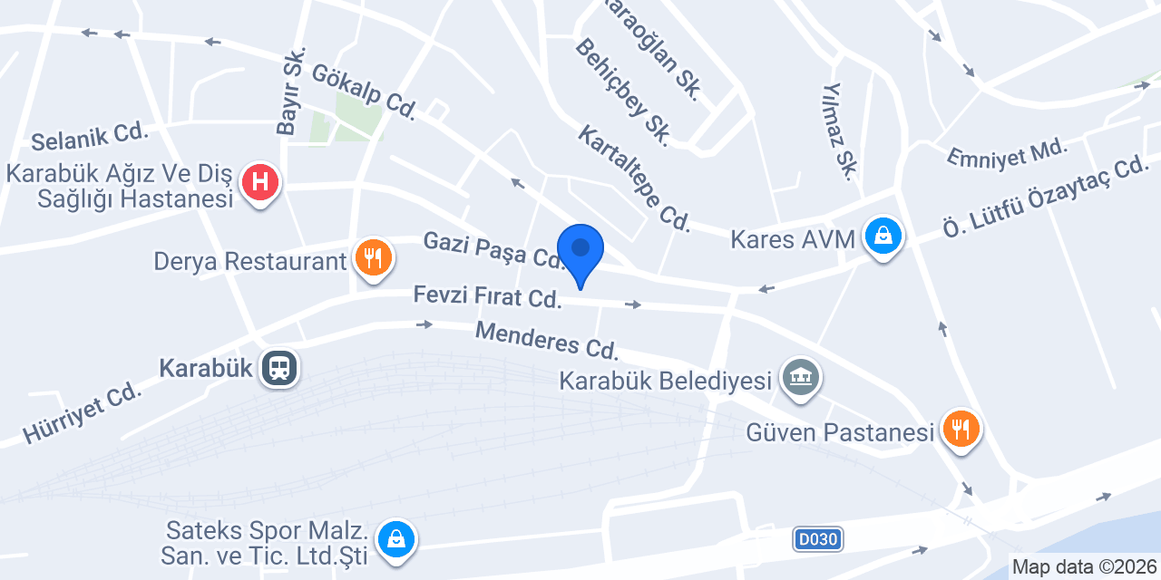 Türkiye Finans Karabük Şubesi konumu