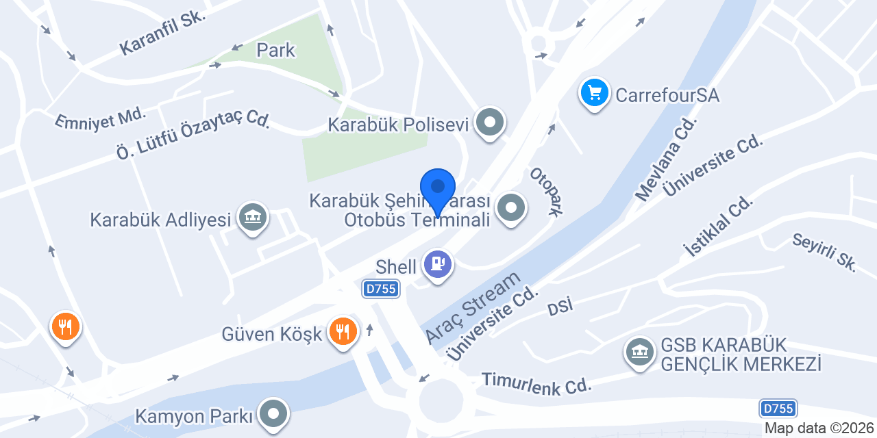 Şelale Park Cafe - Restaurant konumu