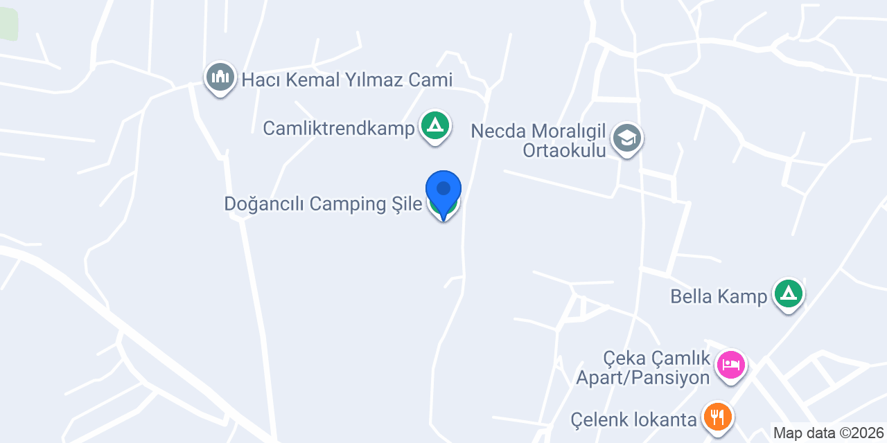 Doğancılı Camping Şile konumu