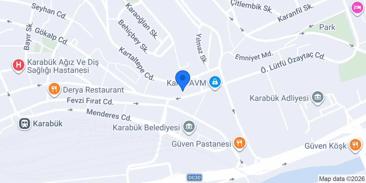 Özel Karabük Sürücü Kursu konumu