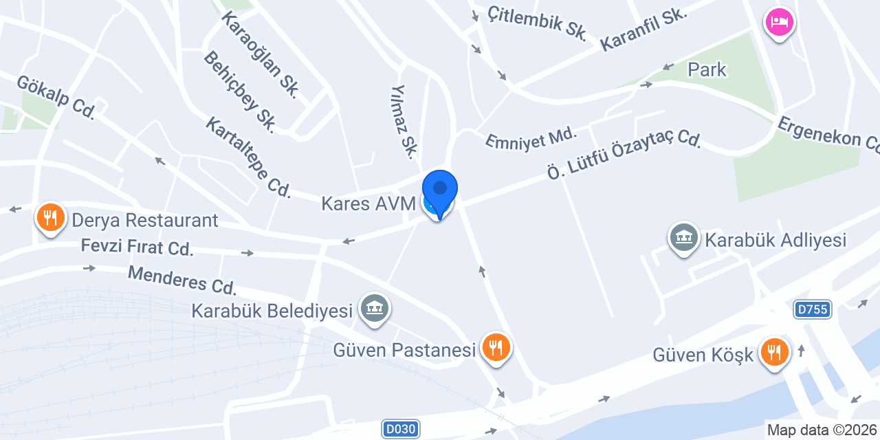 Pasaport Pizza Kares AVM konumu