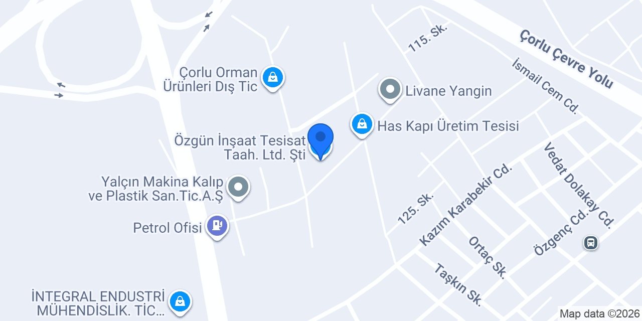 Özgün İnşaat Tesisat Taah. Ltd. Şti. konumu