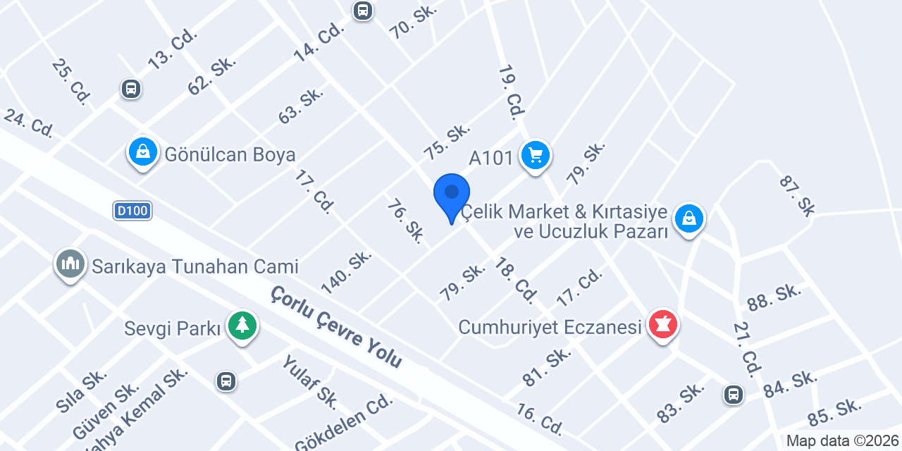 BEREKET MARKET konumu