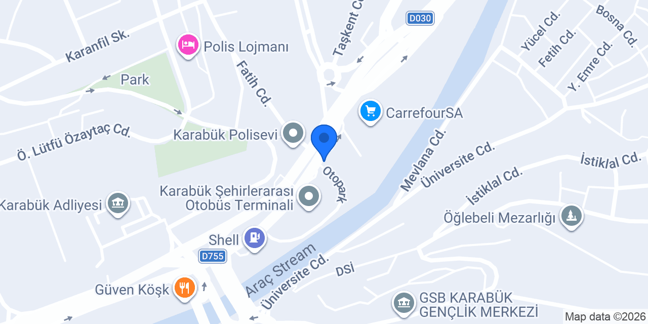 Ekoşarj Şarj İstasyonu konumu