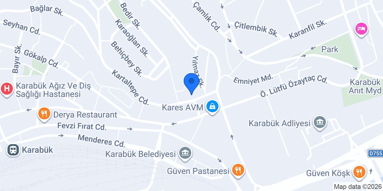 KARABÜK İLAÇLAMA konumu
