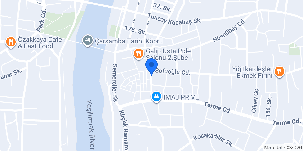 Yapı Kredi - Çarşamba Şubesi konumu