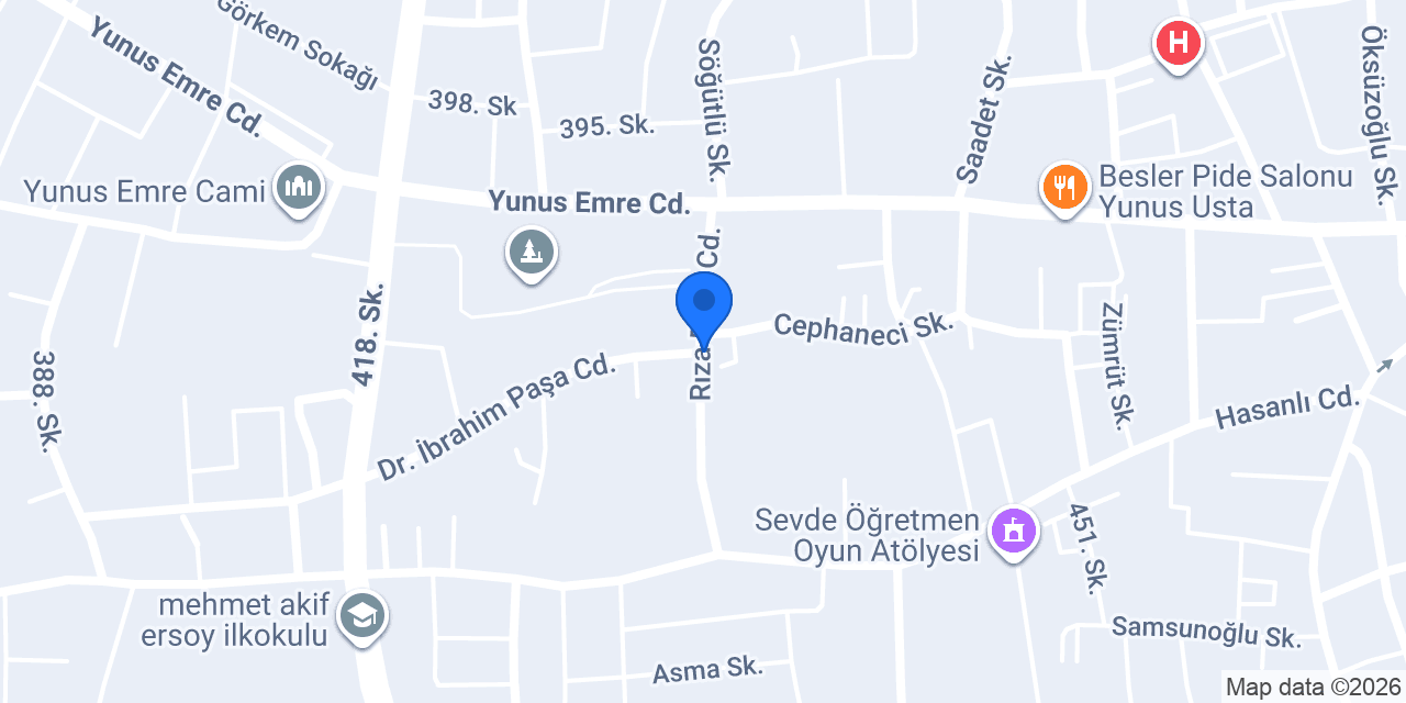Saricali Eczanesi konumu