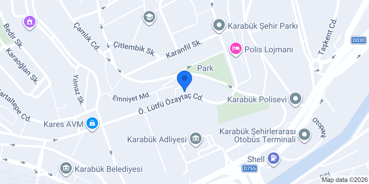 Karabük Müftülüğü konumu