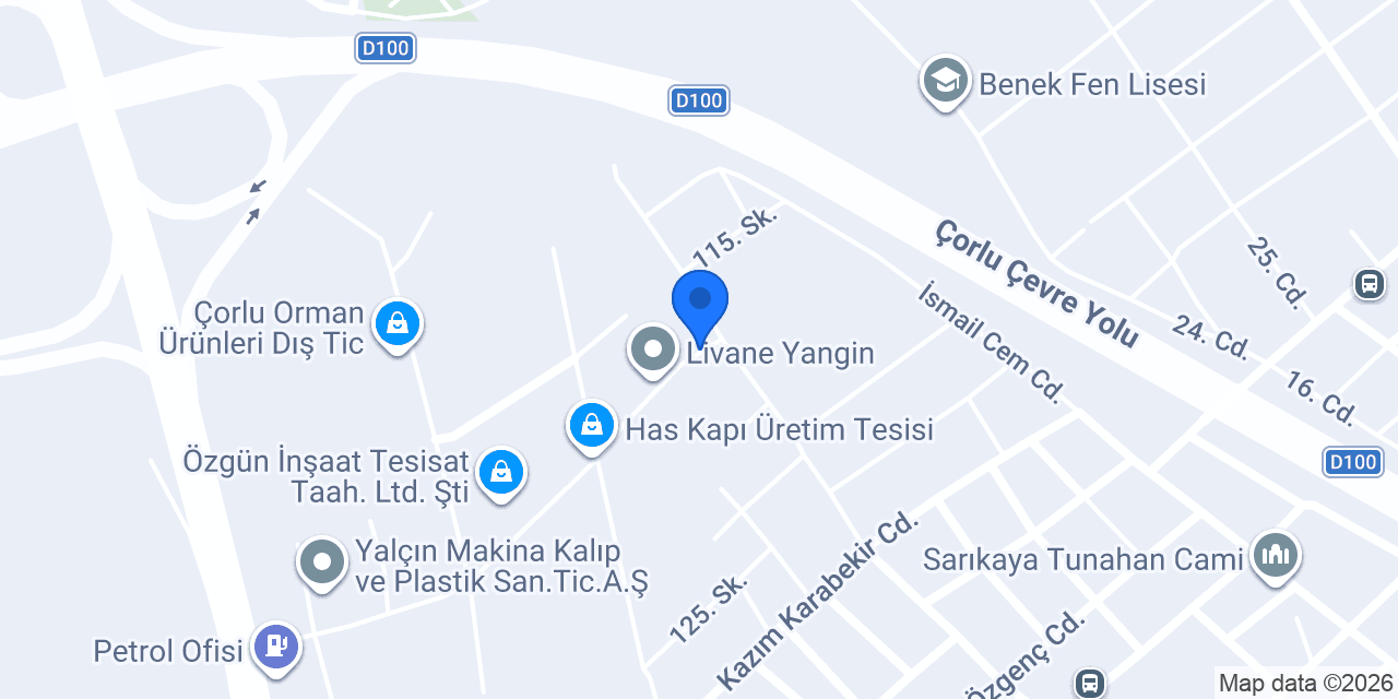 İpek Jüt Çuval San.Tic.A.Ş. konumu