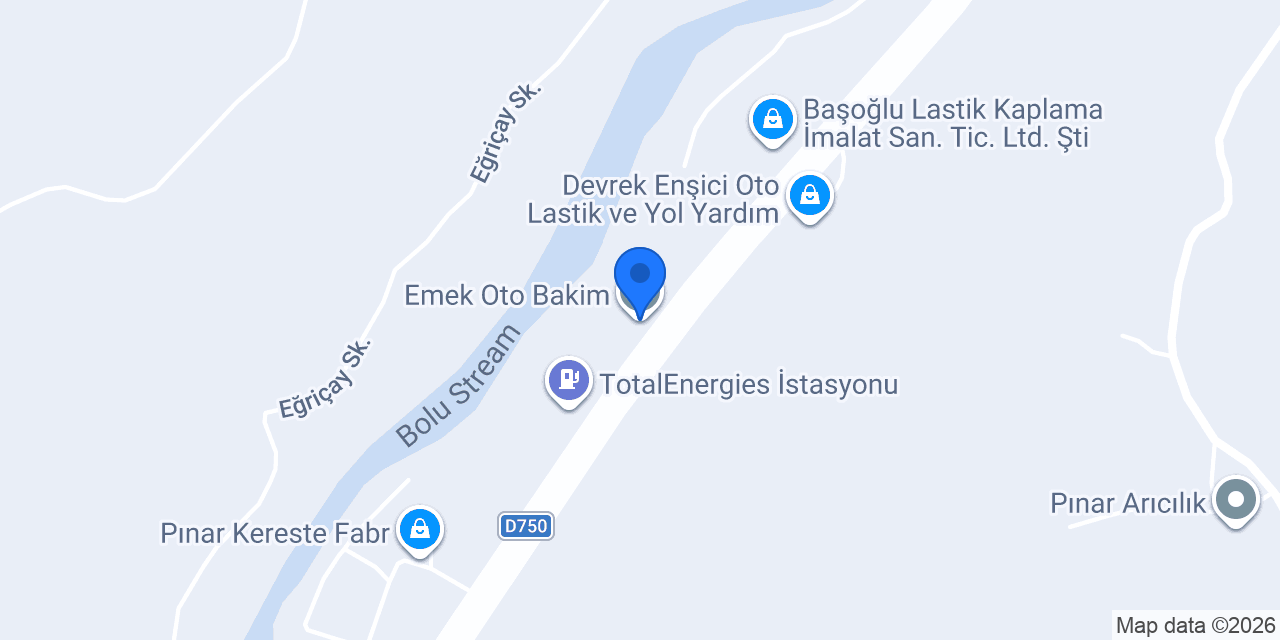Emek Oto Bakim konumu
