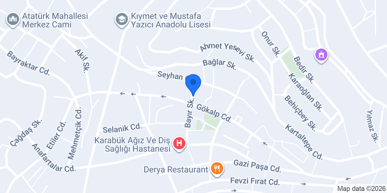 Dt. BERRU ŞAHİN konumu