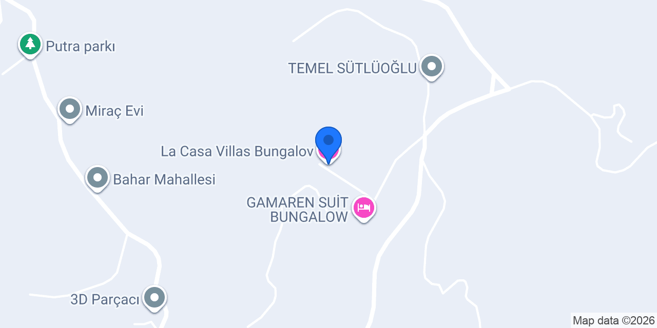 La Casa Villas Bungalov konumu