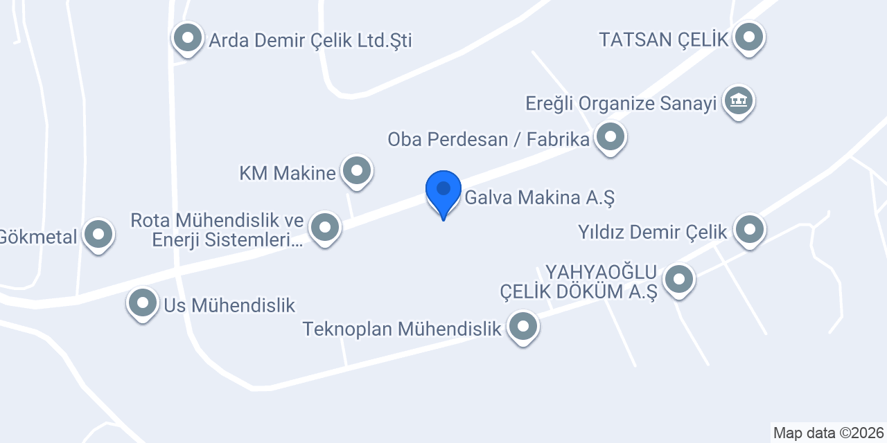 Galva Makina A.Ş. konumu