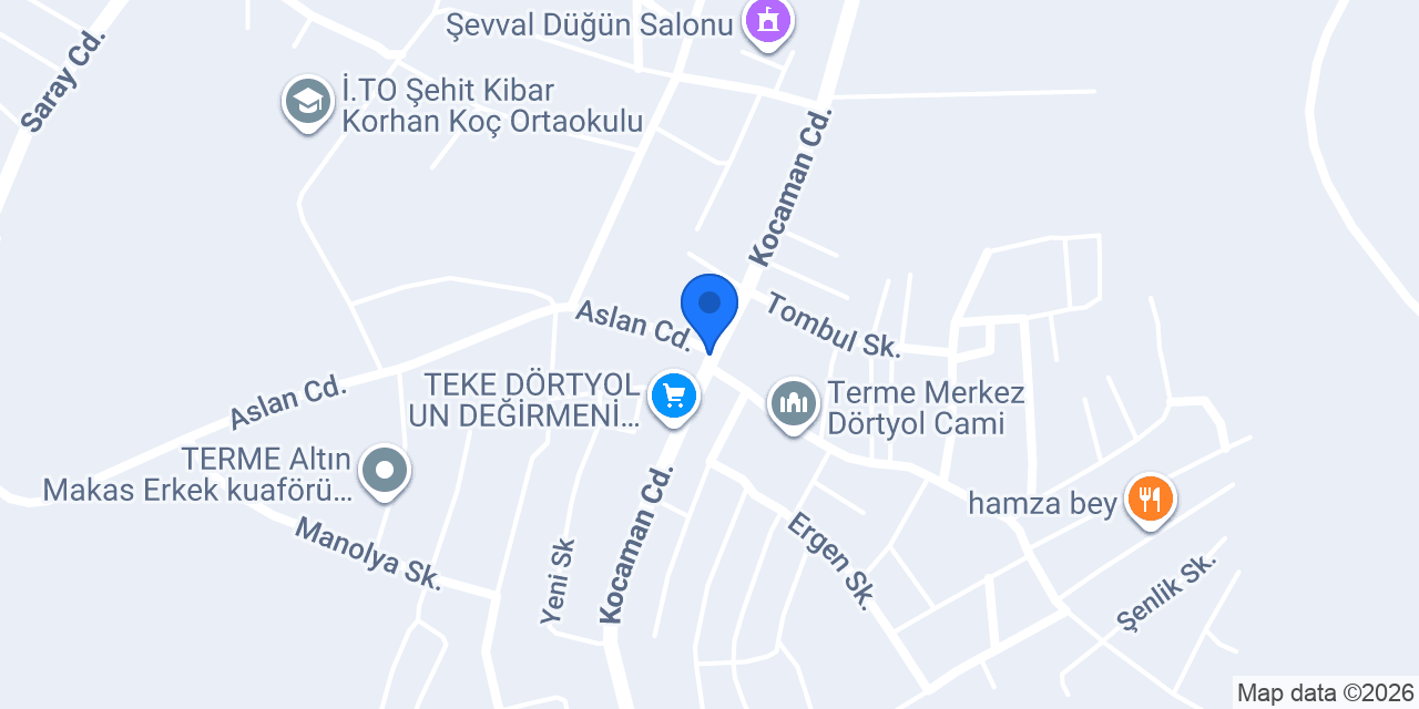 EŞREF USTA DONDURMA TERME DÖRTYOL konumu