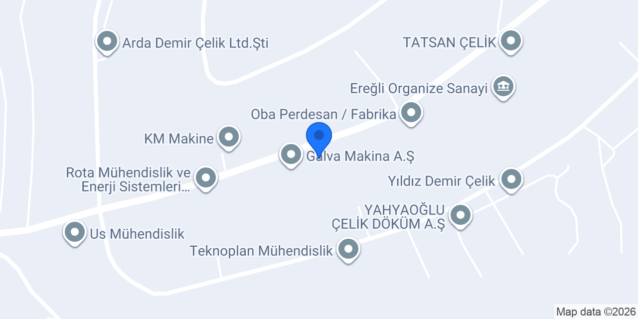 Mertsan Çelik İmalat konumu