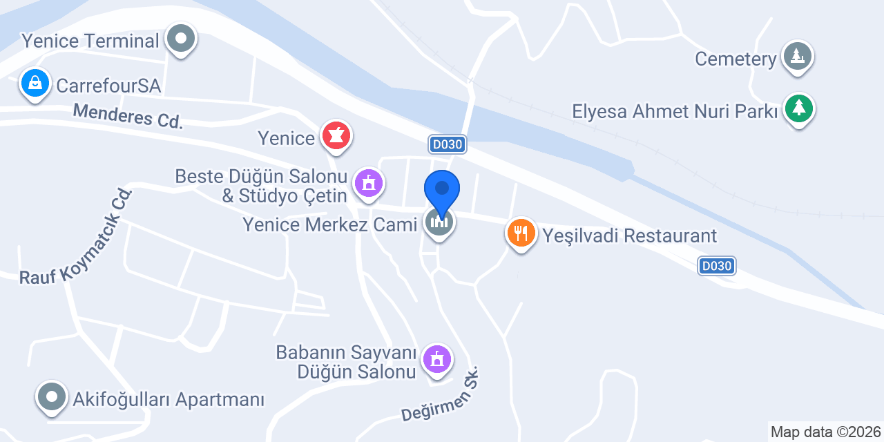 Mavi Köşem Cafe konumu