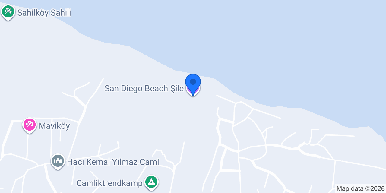 San Diego Beach Şile konumu