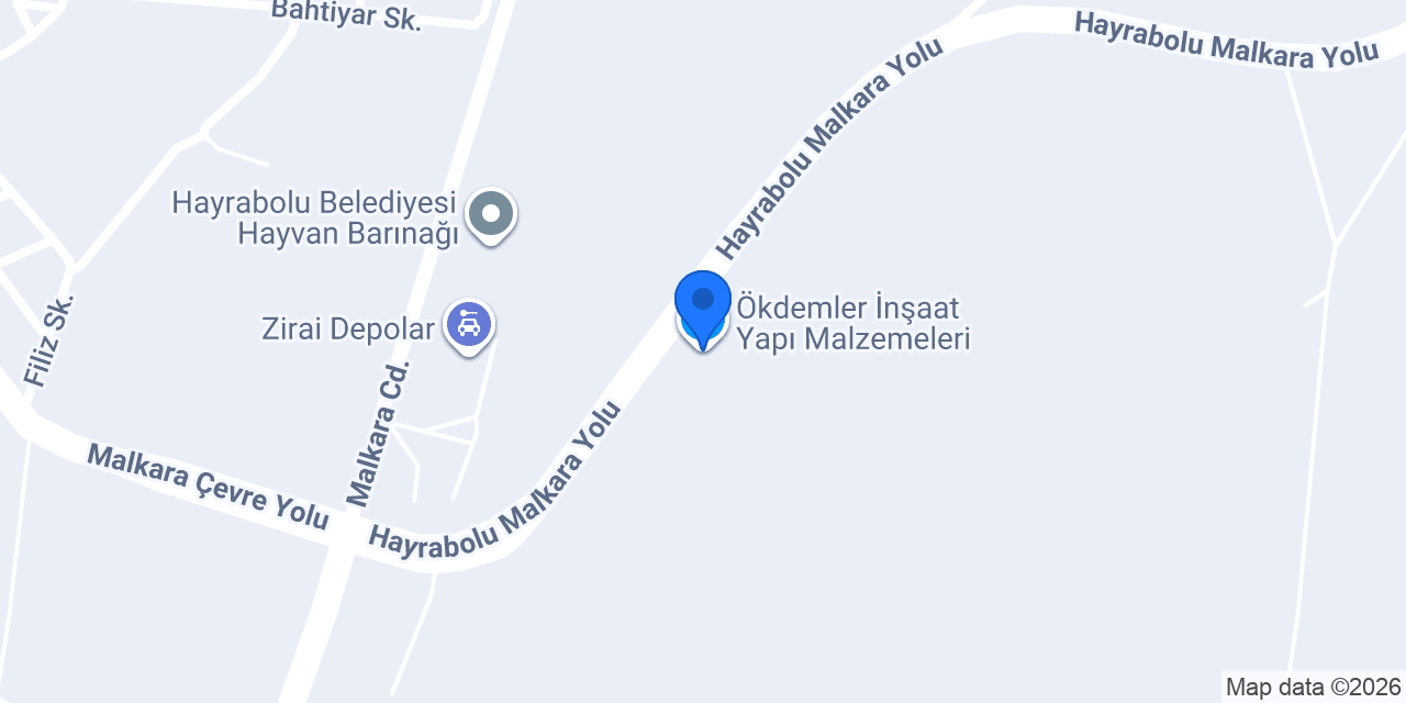 Ökdemler İnşaat Yapı Malzemeleri konumu