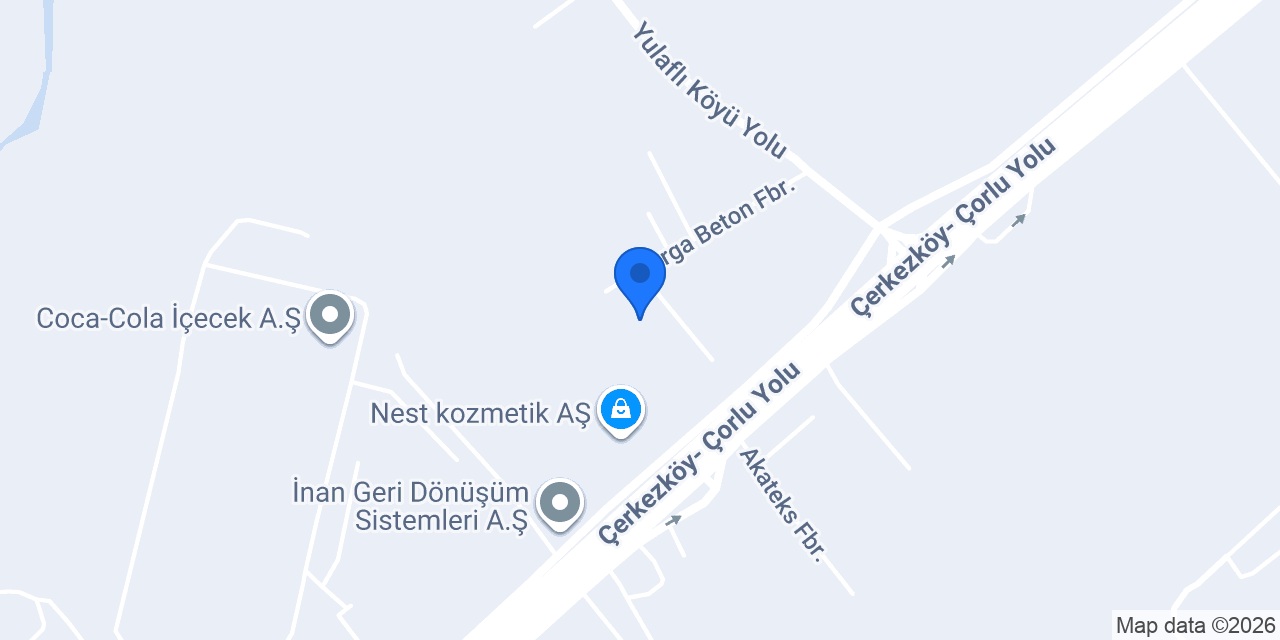 Yiğitoğlu Kimya Çorlu konumu