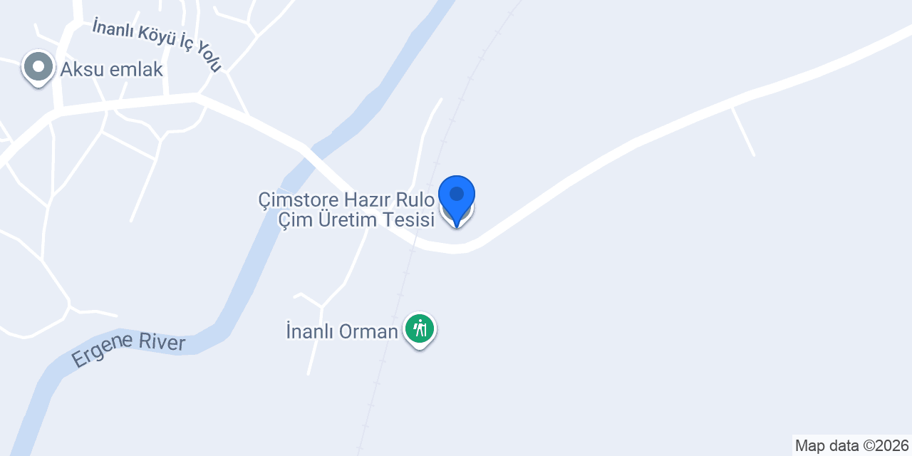 Çimstore Hazır Rulo Çim Üretim Tesisi konumu