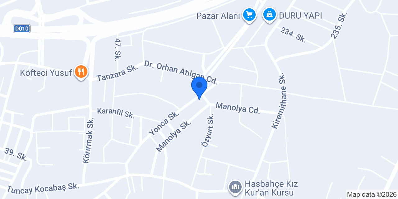 Gökçe mobilya yapı dekorasyon konumu