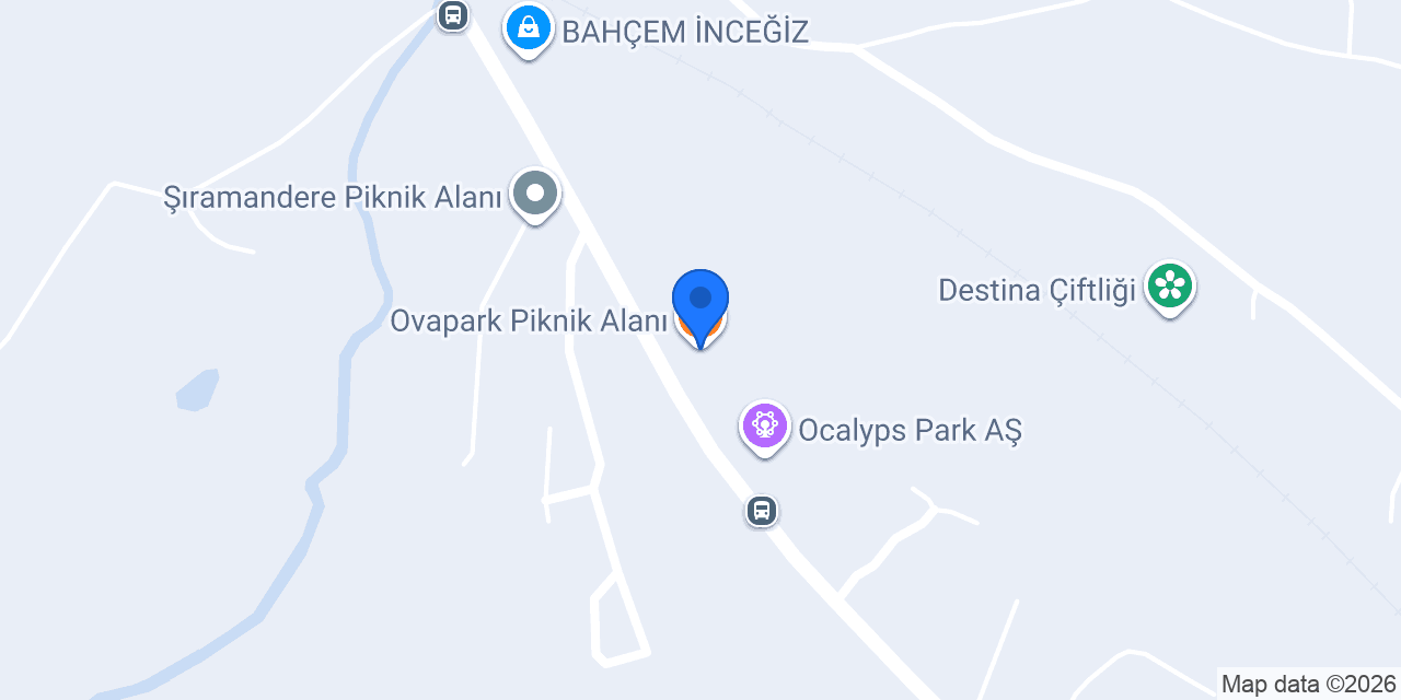 Ovapark Piknik Alanı konumu