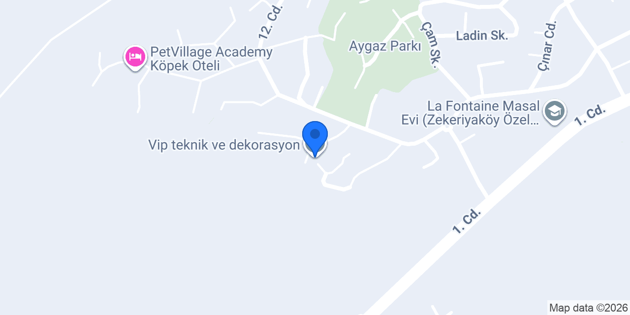 Vip teknik ve dekorasyon konumu