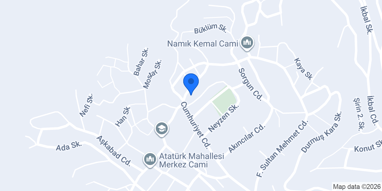 Özer Dekor konumu