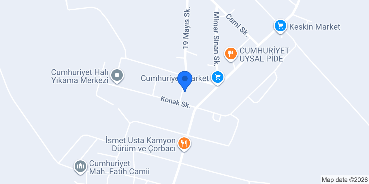 Anafartalar İlkokulu konumu