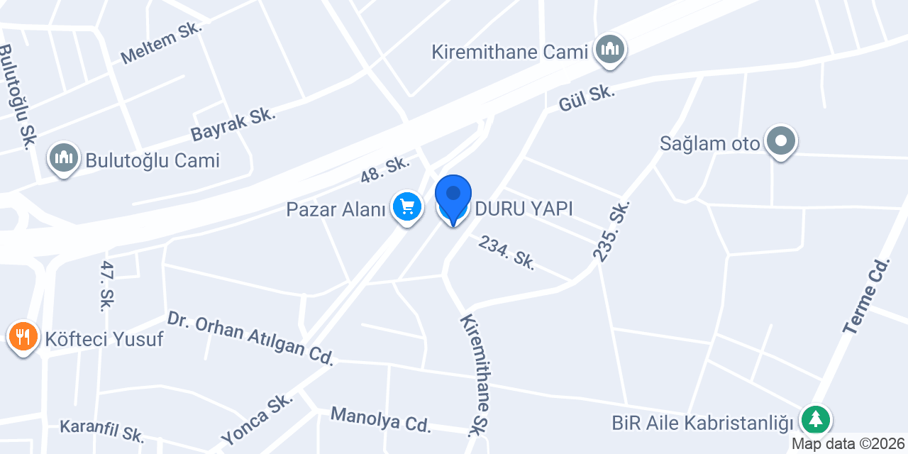 DURU YAPI konumu