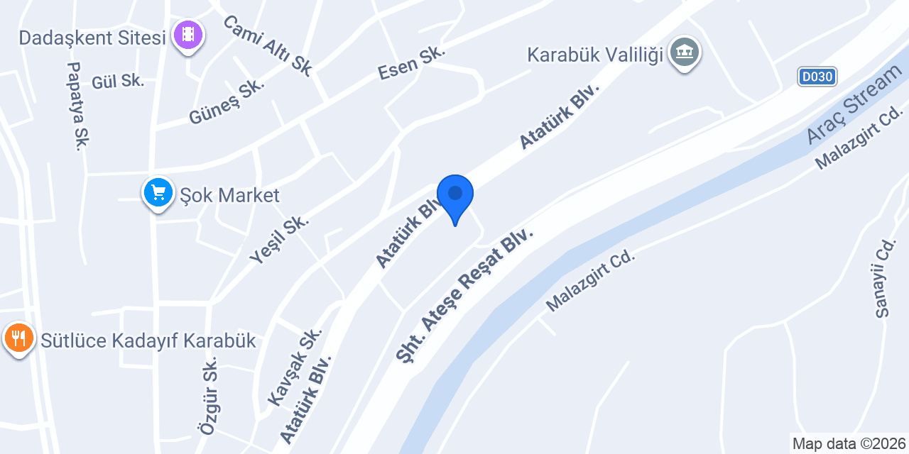 Ataoğlu Yapı Dekor konumu