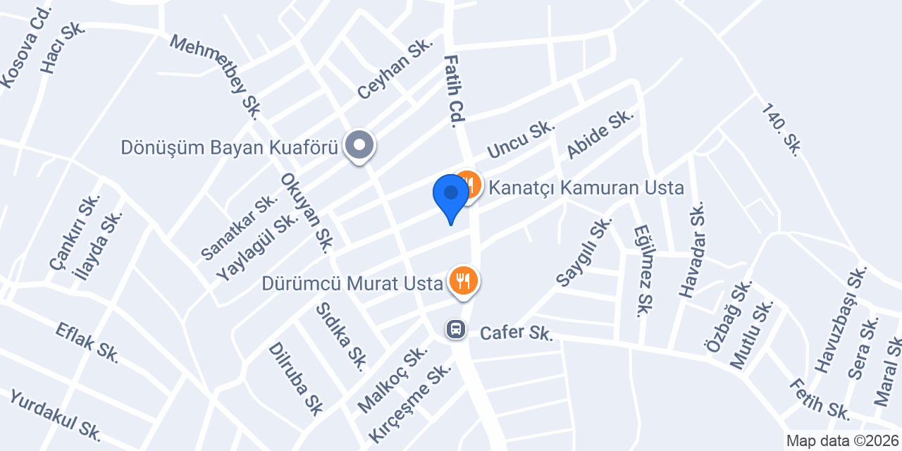 Yeteroğlu Evden Eve Nakliyat konumu