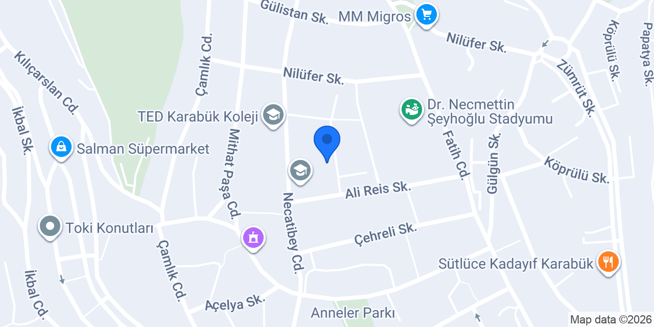 KARABÜK ÖLÇME DEĞERLENDİRME MERKEZİ konumu