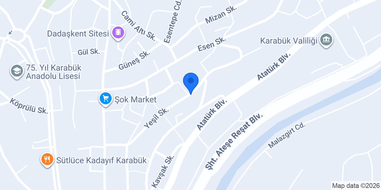 Akgünler Oto konumu
