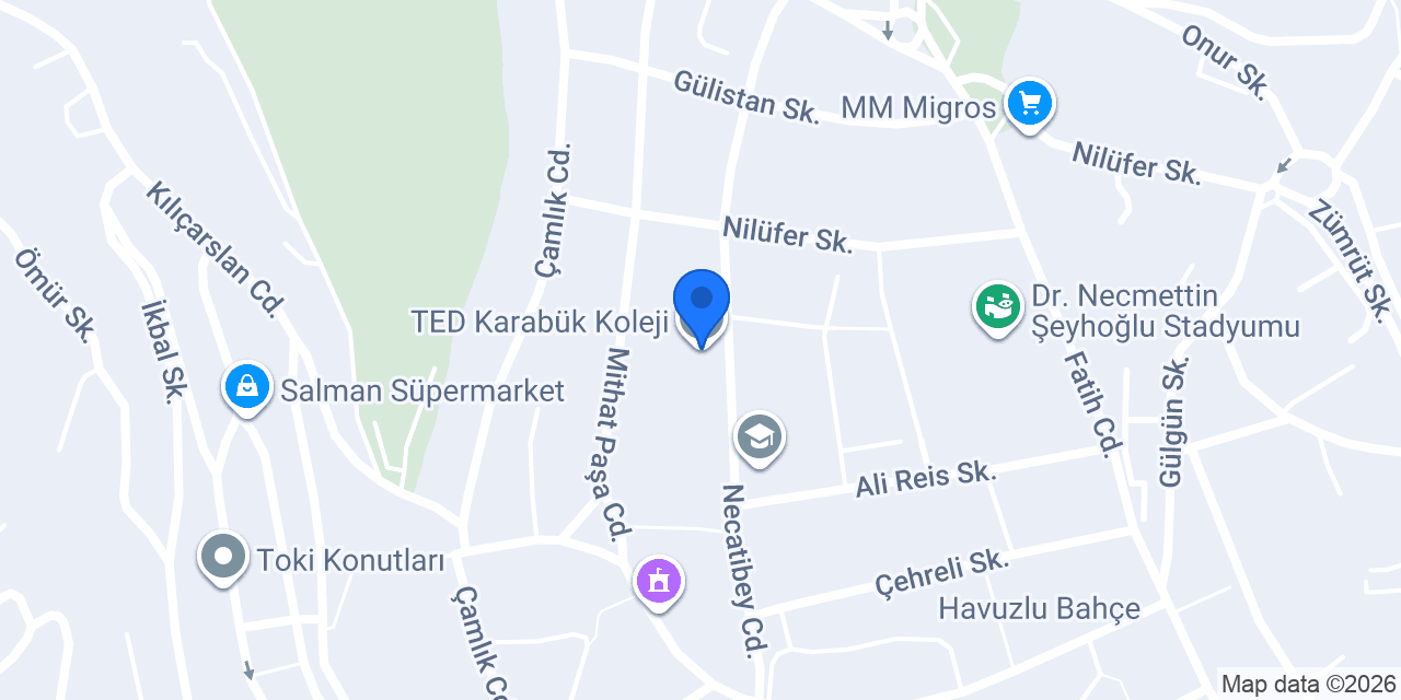 TED Karabük Koleji konumu