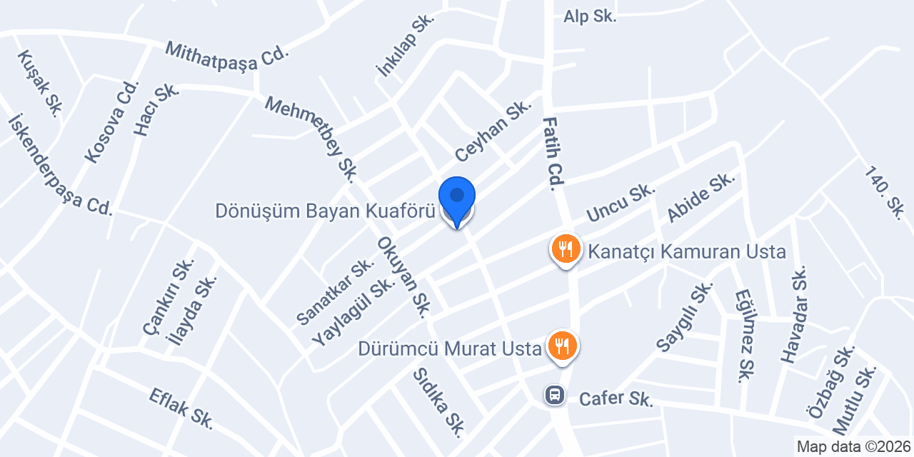 Dönüşüm Bayan Kuaförü konumu