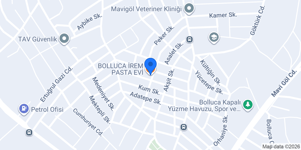 BOLLUCA İREM PASTA EVİ konumu