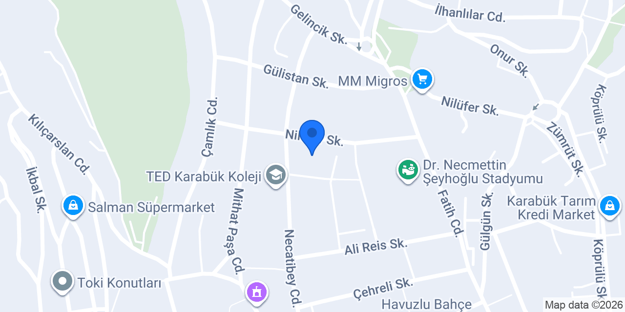 Yenişehir İlkokulu konumu