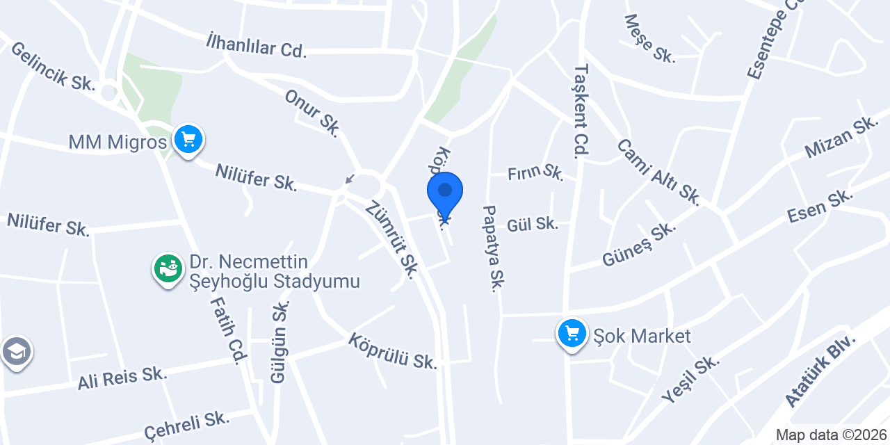 Modern Halı Yıkama konumu