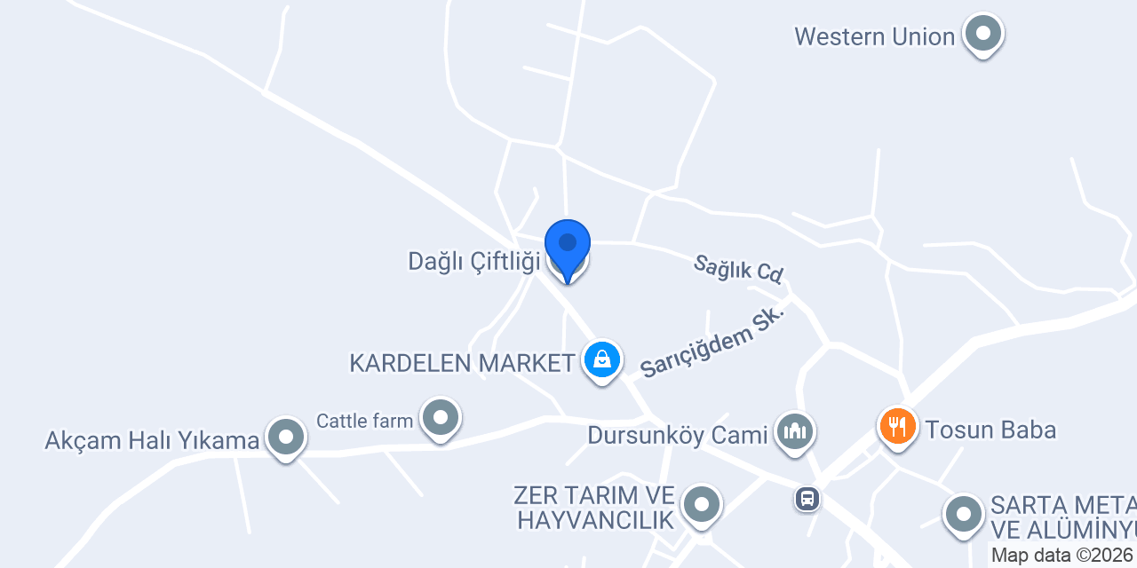 Dağlı Çiftliği konumu