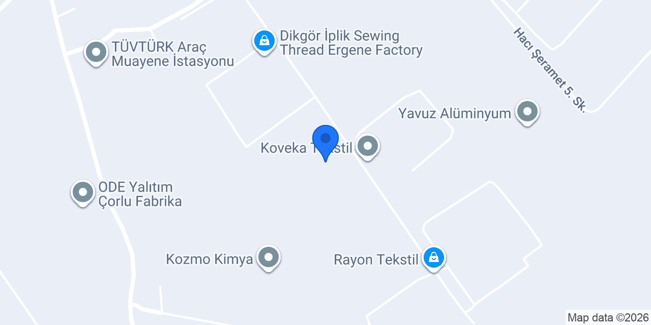 Tayfurlar Tekstil Fabrikası konumu