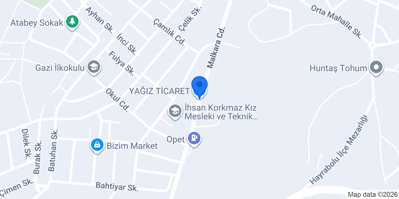 YAĞIZ TİCARET konumu