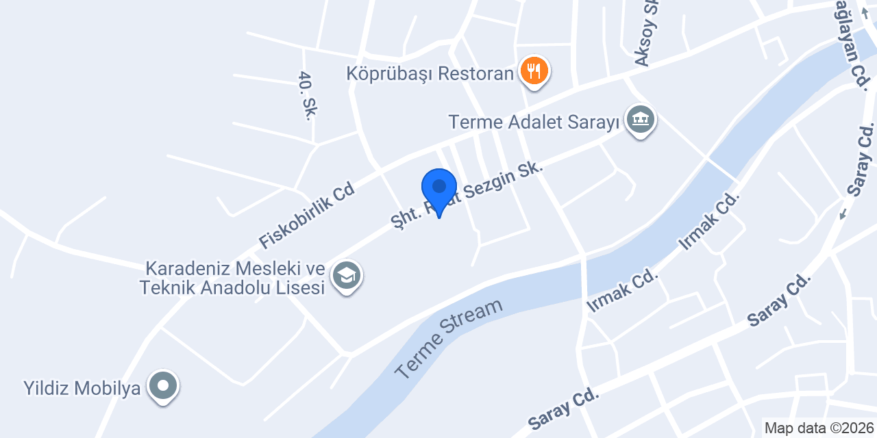 Terme Kız Meslek Lisesi konumu