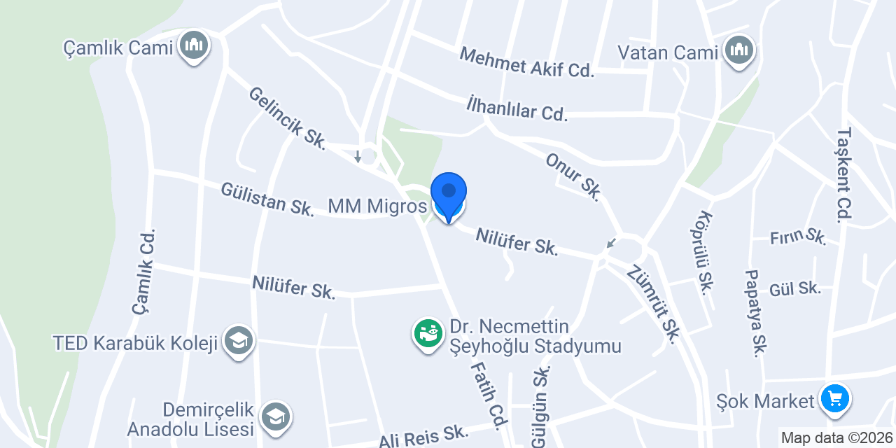 MM Migros konumu