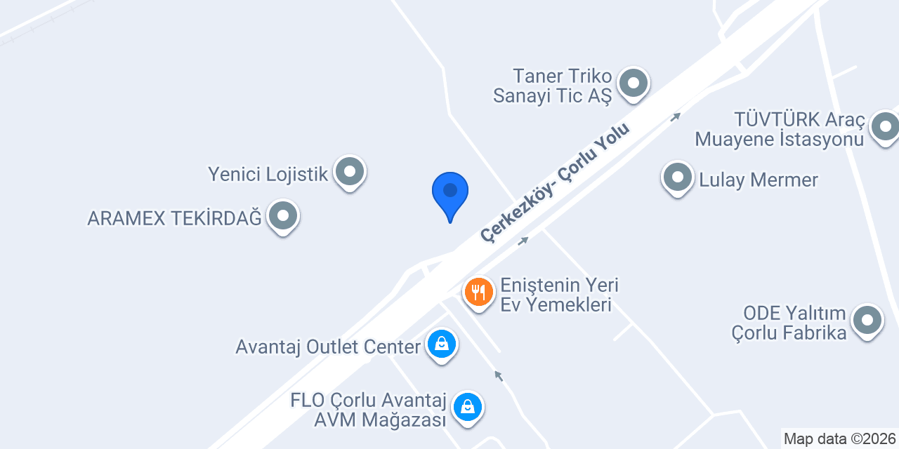 Ekose Tekstil konumu